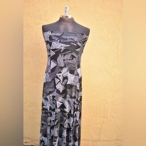 Patterned silk dress